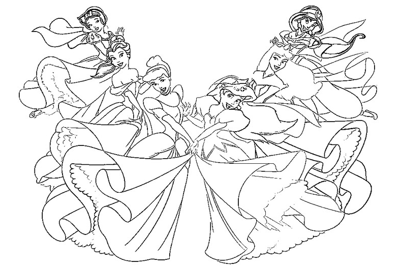 DIBUJOS DE PRINCESAS PARA COLOREAR EN EL ORDENADOR dibujos de princesas para colorear en el ordenador: