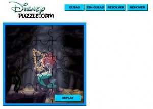 juego puzzle ariel tocando el arpa juego puzzle ariel tocando el arpa