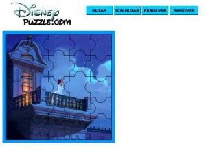 juego puzzle la princesa tiana en el balcon