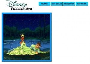 juego puzzle tiana y el principe naveen