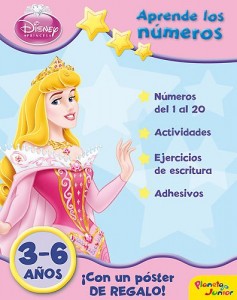 princesas aprende los numeros