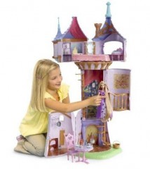 Muñeca Torre de castillo Rapunzel