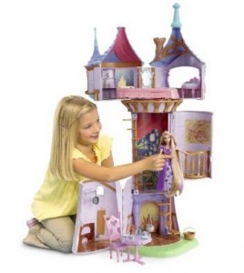 Muñeca Torre de castillo Rapunzel