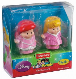 Little People Disney Aurora y Ariel caja