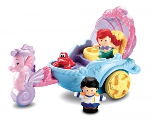 Little People Disney Carroza Cantarina De Ariel Figuras