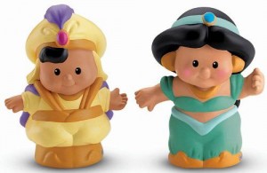 Little People Disney Yasmin y Aladdin Figuras