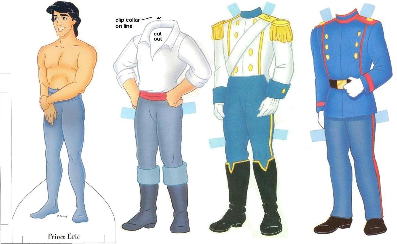 Personajes de Disney recortables para vestir