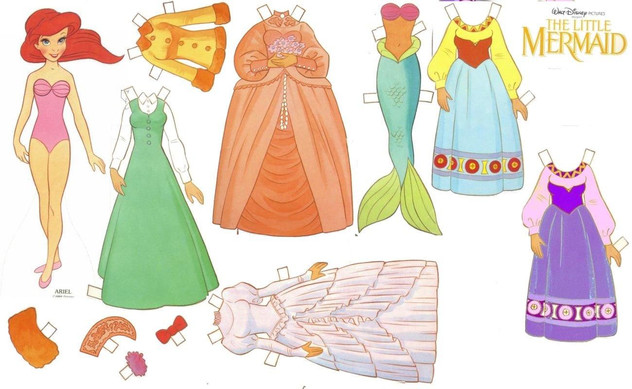 muñecas recortables de barbie