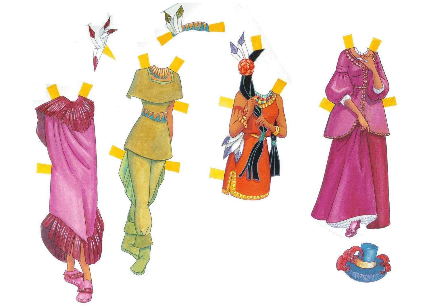 Muñecas recortables de princesas 2025